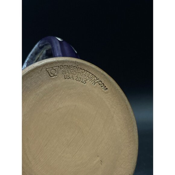 2016 Deneen Pottery Crazy Faith Coffee Company Drip Glazed Coffee Mug - Picture 8 of 9